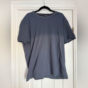 Calvin Klein Men's Blue-Gray Short Sleeve Tee